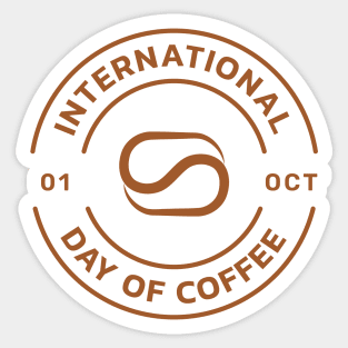 International coffee day Sticker